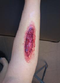 Iron brushed leg with myself